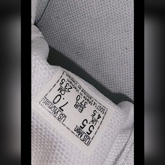 Vans Women's White and Green Checkered Sneakers Size 7 - Picture 10 of 15